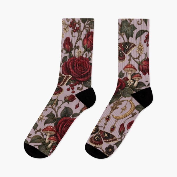 Item preview, Gothic Rose Garden – Dark Romantic Moths & Moon designed and sold by MetaModel Editions.