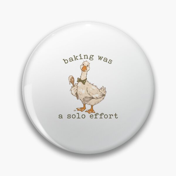 Item preview, Funny Messy Baking Duck Illustration - Baking Was A Solo Effort    designed and sold by  MOHAMED.