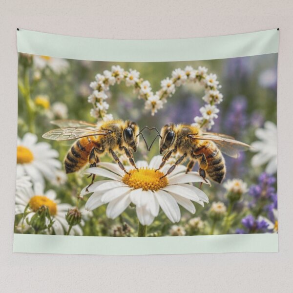 Item preview, Daisy Bee Heart Meadow designed and sold by MushArtist.