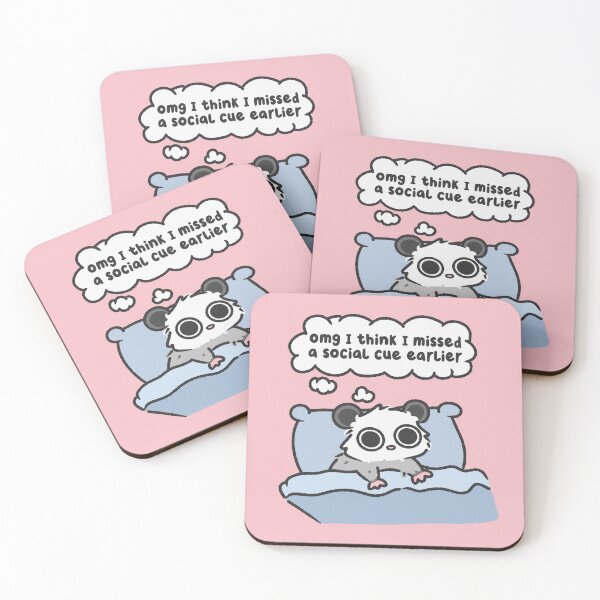 Item preview, omg i think i missed a social cue earlier possum designed and sold by kaybowzie.
