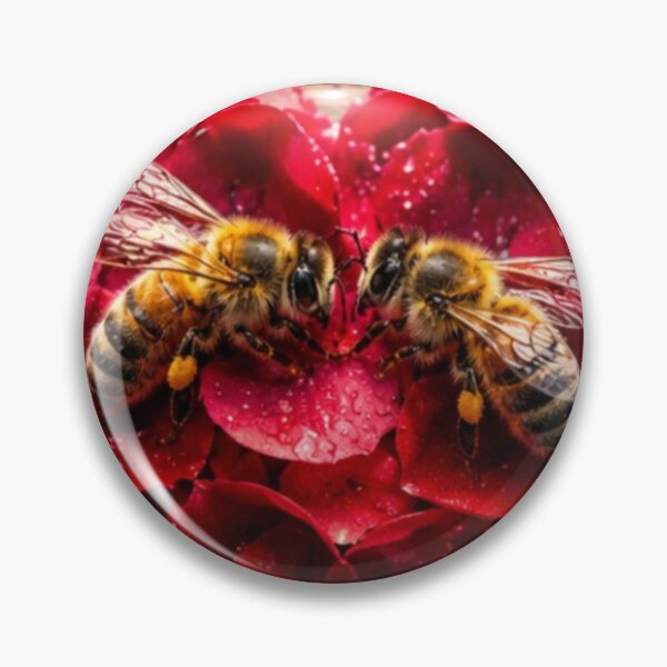 Item preview, Bee Love on Rose Petal Heart designed and sold by MushArtist.