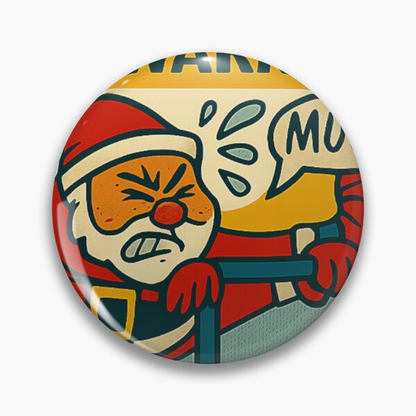 Item preview, Santa Warm-Up - Exercising Humorously Art designed and sold by picklesnake.