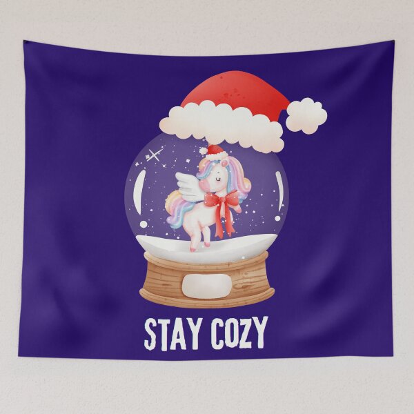 Item preview, Cute Unicorn Merry Christmas Santa Hat - Holiday Kids & Girls Gift designed and sold by stormk10.
