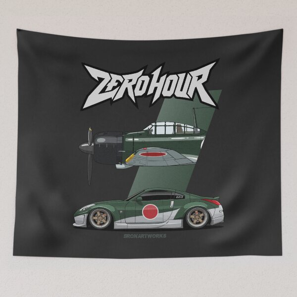 Item preview, Mitsubishi A6M Zero & Nissan 350Z – Japanese Engineering Art designed and sold by BronArtworks.