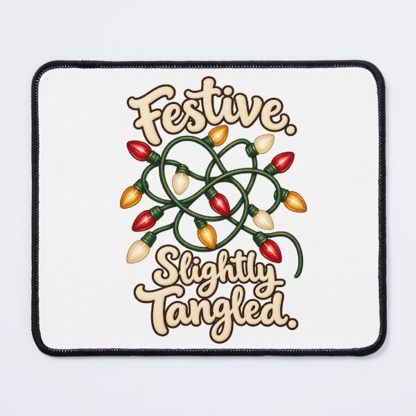Item preview, Funny Christmas Lights: Festive, Slightly Tangled designed and sold by PanaddaArtStudio.
