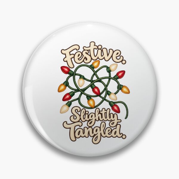 Item preview, Funny Christmas Lights: Festive, Slightly Tangled designed and sold by PanaddaArtStudio.