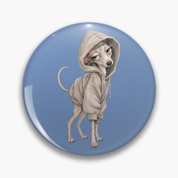 Item preview, Stylish Greyhound Wearing Oversized Hoodie designed and sold by Agnisherl.
