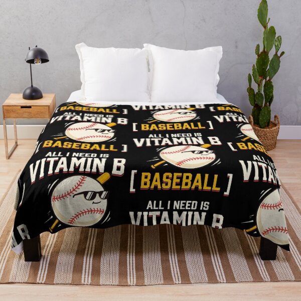 Item preview, All I Need Is Vitamin B Baseball Funny Baseball Player Coach Fan Mom Dad Sports Humor Baseball Season Gift Idea designed and sold by 519xdesign.