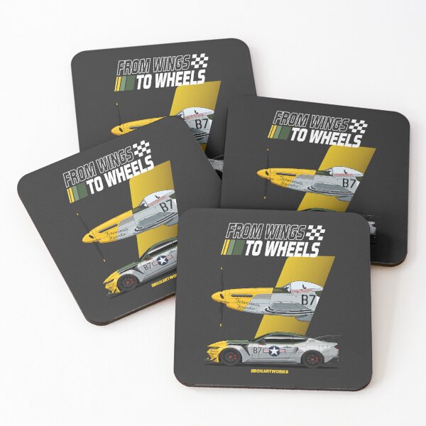Item preview, P-51 Mustang & Ford Mustang GTD – American Horsepower designed and sold by BronArtworks.