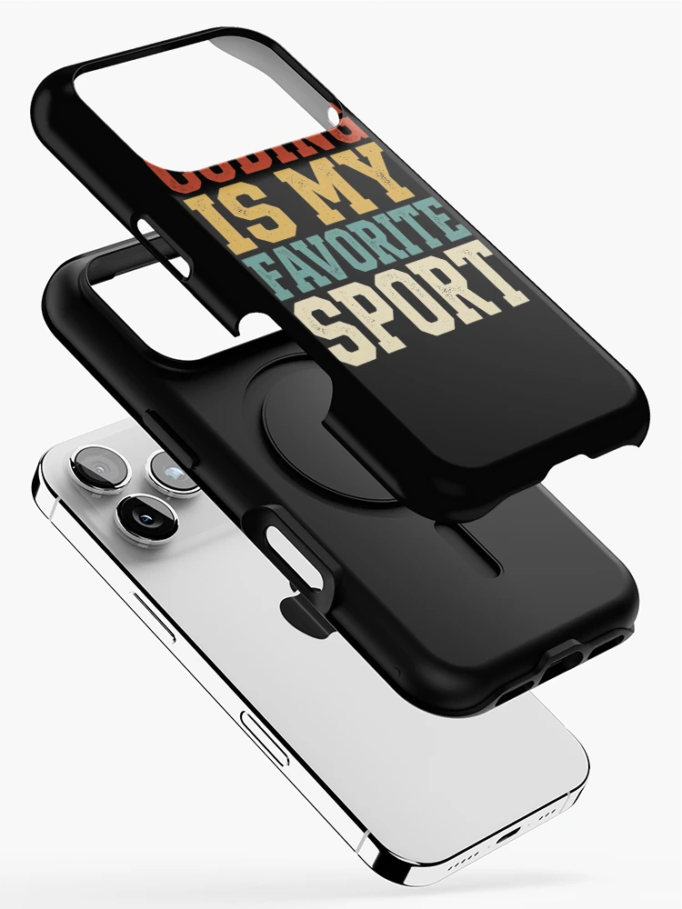 Thumbnail 2 of 4, iPhone Case, Coding Is My Favorite Sport Programmer Humor Software Developer Coder Computer Science Coding Geek Tech Nerd designed and sold by designstoriesMK.