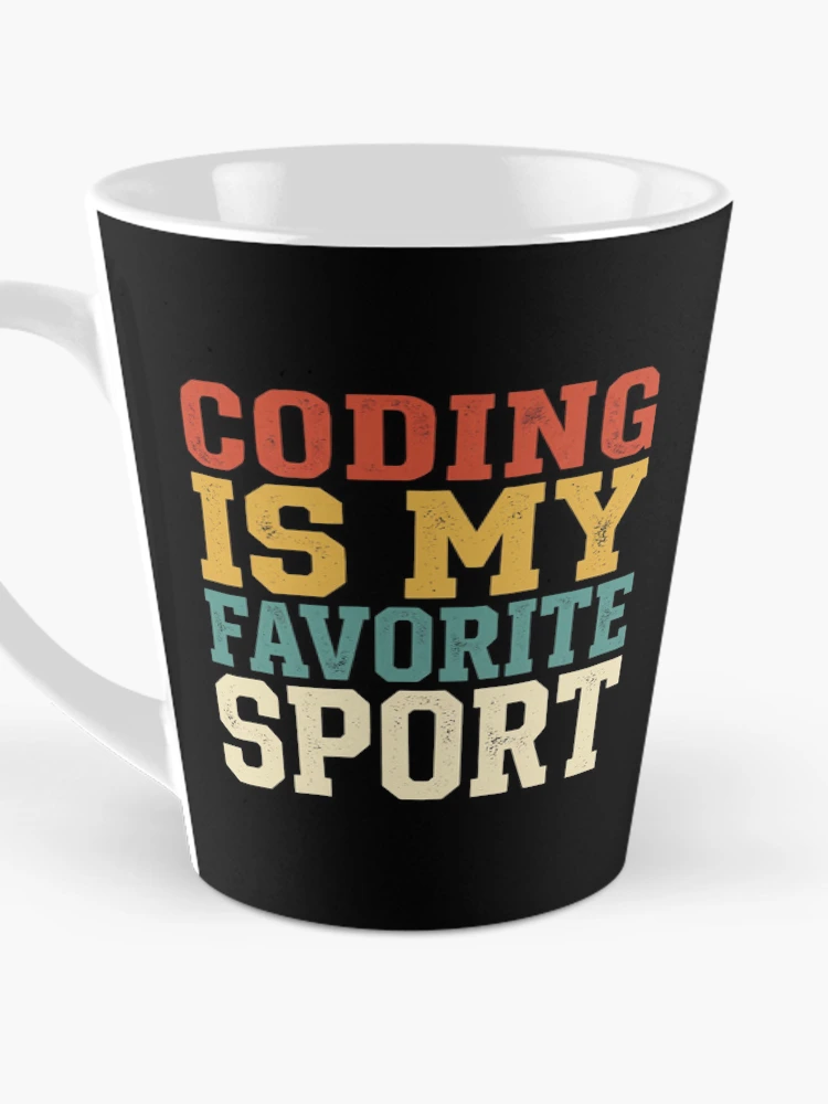 Thumbnail 3 of 4, Coffee Mug, Coding Is My Favorite Sport Programmer Humor Software Developer Coder Computer Science Coding Geek Tech Nerd designed and sold by designstoriesMK.