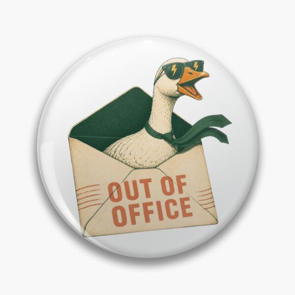 Item preview, Out Of Office Funny Goose Envelope Email Work Humor Art designed and sold by ArtivaaStudio.