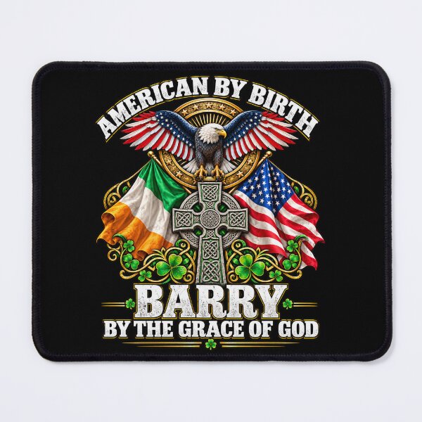 Item preview, American by Birth Barry Irish American Celtic Cross designed and sold by Irish-Gifts.