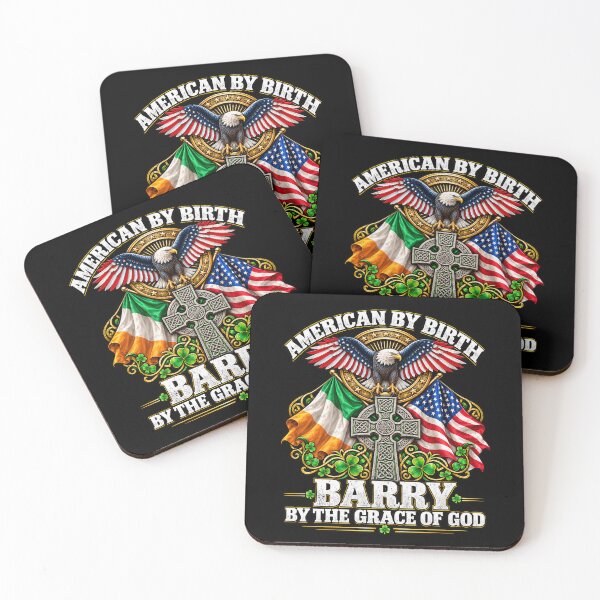 Item preview, American by Birth Barry Irish American Celtic Cross designed and sold by Irish-Gifts.