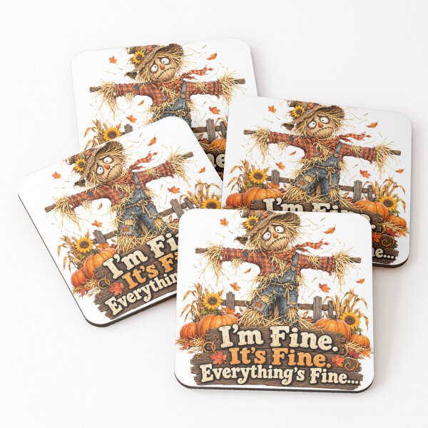 Item preview, I'm Fine It's Fine Everything's Fine – Funny Fall Scarecrow designed and sold by Searching ideas.