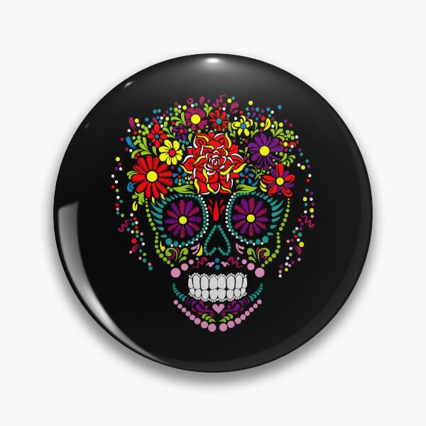Item preview, Colorful Sugar Skull Floral Calavera Design designed and sold by Krasnovaovaova.