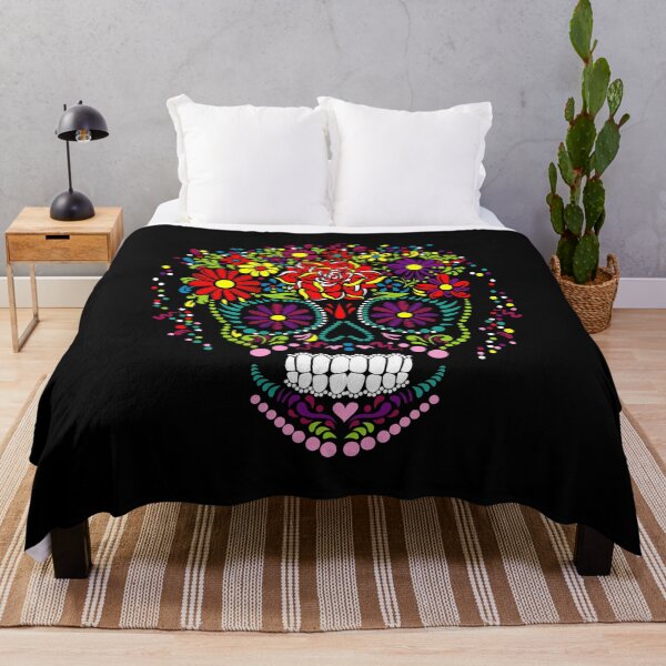 Item preview, Colorful Sugar Skull Floral Calavera Design designed and sold by Krasnovaovaova.