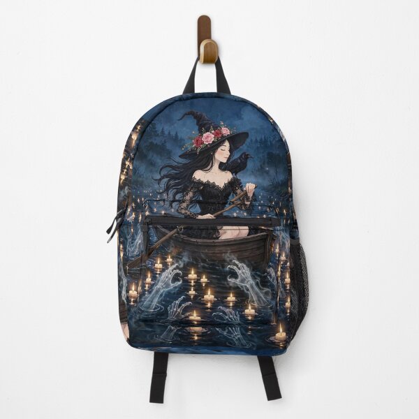 Item preview, The Enchanting Witch Sailing Through a Sea of Lost Souls. designed and sold by DibujandoPorfa.