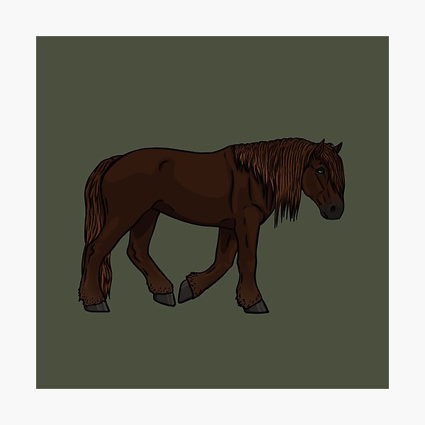 Item preview, Liver Chestnut Percheron designed and sold by Old Water Cryptid .