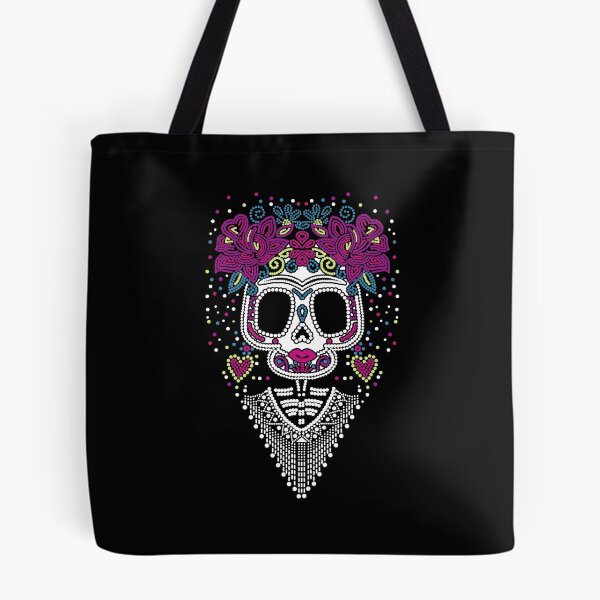Item preview,  Floral Sugar Skull with Hearts and Dots designed and sold by Krasnovaovaova.