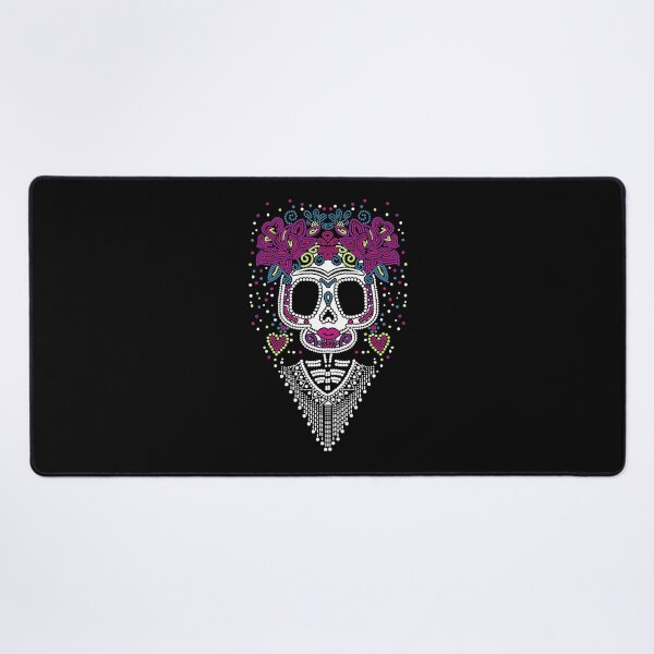 Item preview,  Floral Sugar Skull with Hearts and Dots designed and sold by Krasnovaovaova.