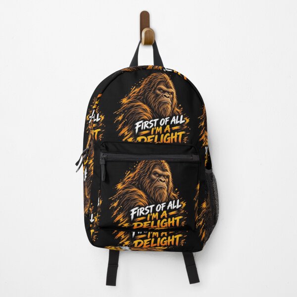 Item preview, Retro First of All I'm A Delight Bigfoot Sasquatch Funny designed and sold by FreeArt2.