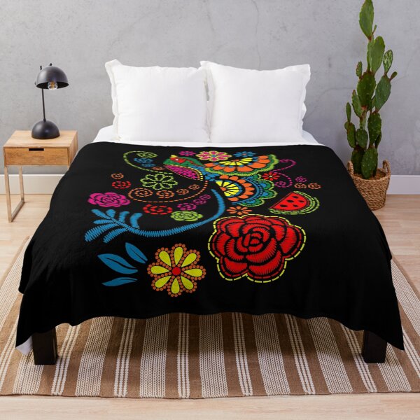 Item preview, Colorful Bird Flowers and Watermelon Folk Art Design designed and sold by Krasnovaovaova.
