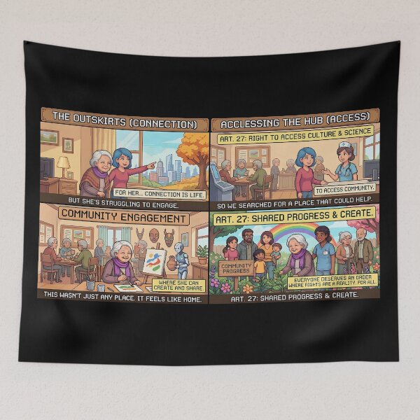 Item preview, Community, participation and the right to a fulfilling life designed and sold by Mianku | Für das Leben.