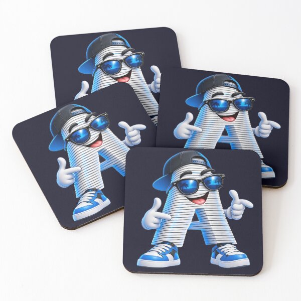 Item preview, Letter A Mascot Cool Streetwear Initial A Monogram Sneakerhead Character designed and sold by HoMya.