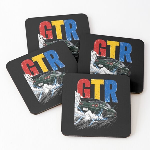 Item preview, Nissan Skyline GT-R Rear View Burnout Lightning Art designed and sold by Radhestore.