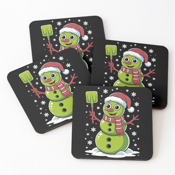 Item preview, Funny Green Snowman Santa Hat – Cute Winter Shovel Christmas Art designed and sold by jkrphoto.