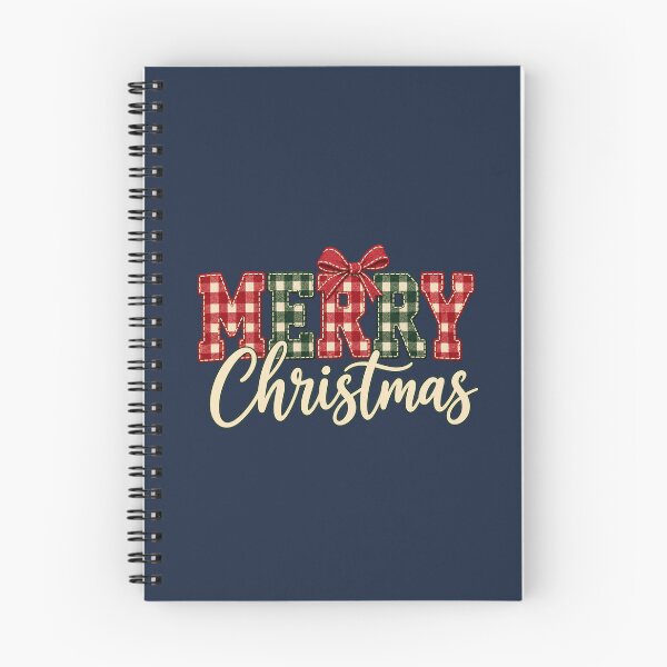 Item preview, Merry Christmas Plaid Bow Lettering designed and sold by AMICO77.