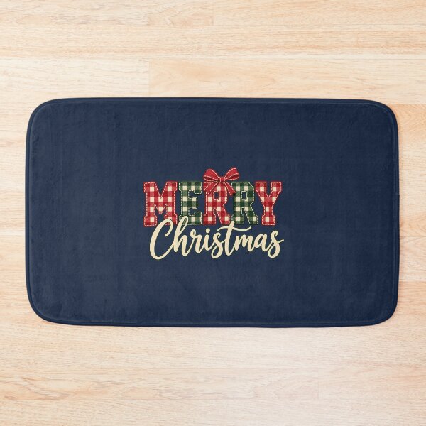 Item preview, Merry Christmas Plaid Bow Lettering designed and sold by AMICO77.