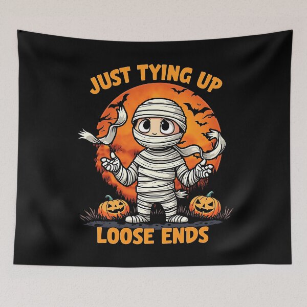 Item preview, Just Tying Up Loose Ends Funny Halloween Gift designed and sold by Say It With Ink.