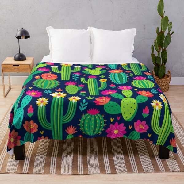 Item preview, Boho Cute Cactus Pattern Seamless Tropical Desert Succulent Botanical Vector Illustration designed and sold by crackerflake.