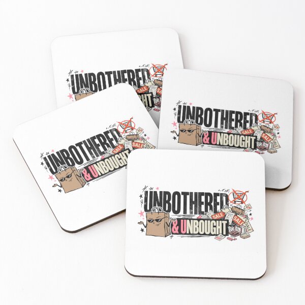Item preview, Unbothered And Unbought Anti Consumerism Funny Sticker designed and sold by KaBaRen.
