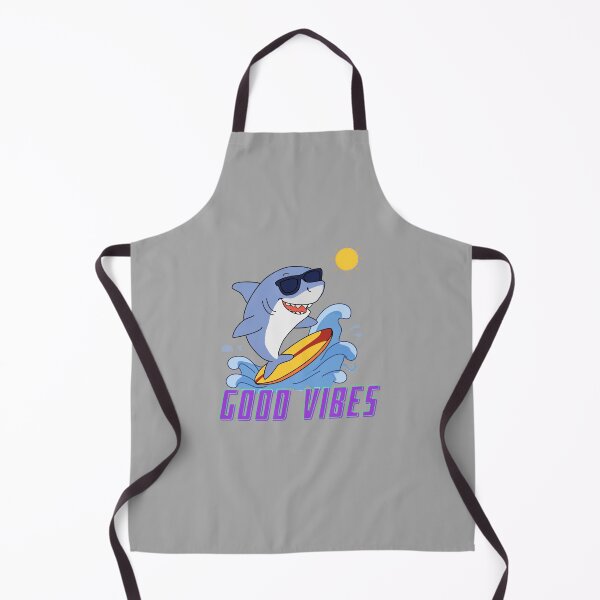 Item preview, Good Vibes Shark – Cool Surfing Shark Cartoon designed and sold by Monika’s Cute Art Studio.