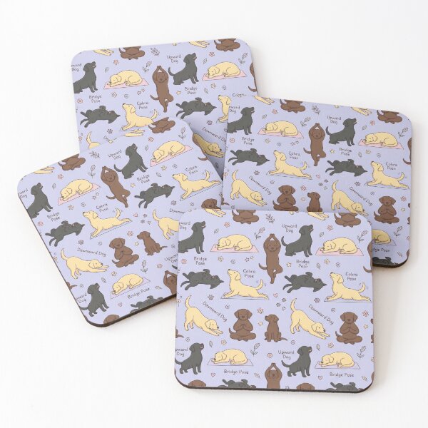 Item preview, Yoga Labs Pattern – Cute Labrador Doge Poses designed and sold by Goodthingstree.