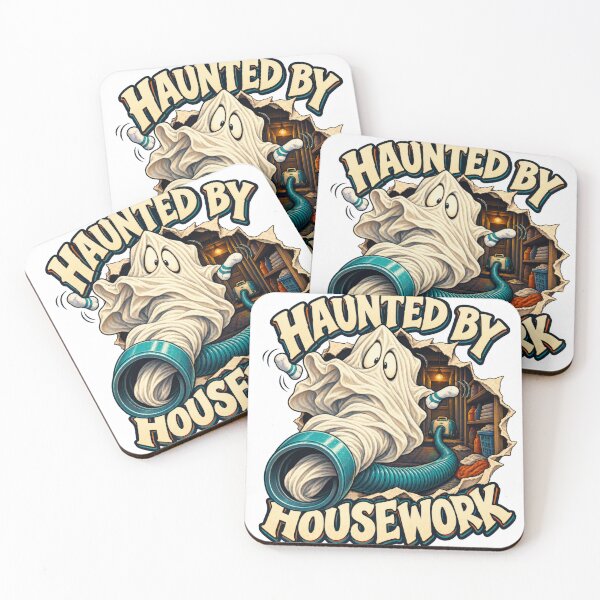 Item preview, Haunted By Housework Laundry Ghost designed and sold by Pixdot.