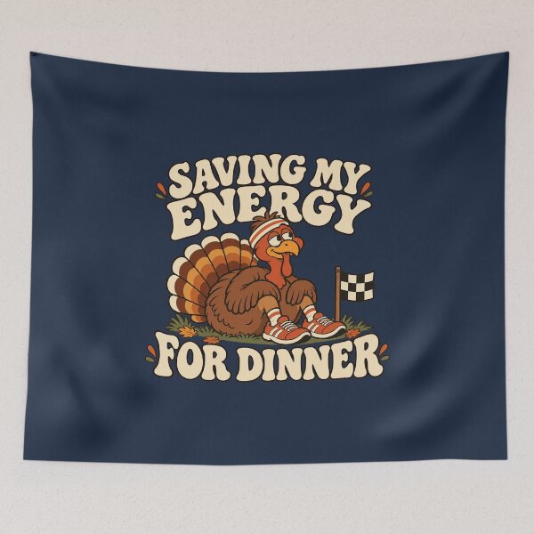 Item preview, Funny Turkey Saving My Energy for Dinner designed and sold by AMICO77.