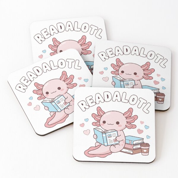Item preview, Readalotl Axolotl Book Lover designed and sold by DariaDoodleArt.
