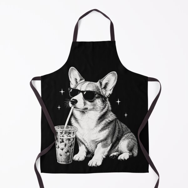 Item preview, Cool Corgi Dog Sunglasses Drinking Iced Coffee designed and sold by andre-hollow.