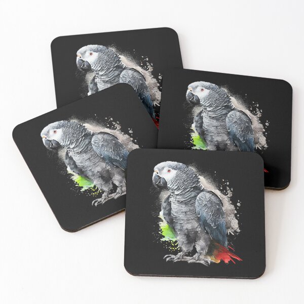 Item preview, African Grey Parrot Psittacus Bird (26) designed and sold by DistortedDemon.