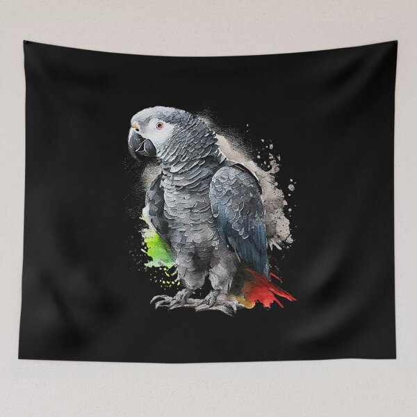 Item preview, African Grey Parrot Psittacus Bird (26) designed and sold by DistortedDemon.