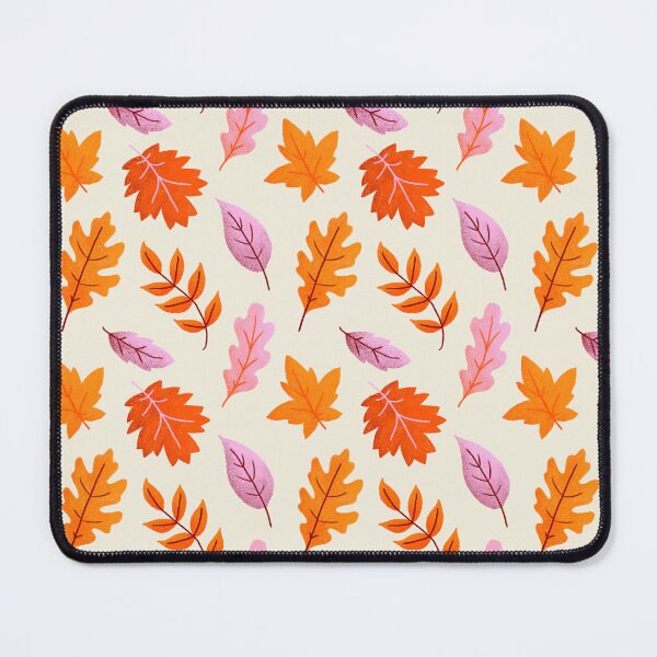 Item preview, Autumn Leaves in Orange and Pink, Fall Repeat designed and sold by Twisted-Type-Co.