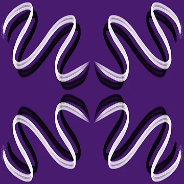 Artwork thumbnail, "Purple Flow: Abstract Ribbon Pattern" by PicturePic
