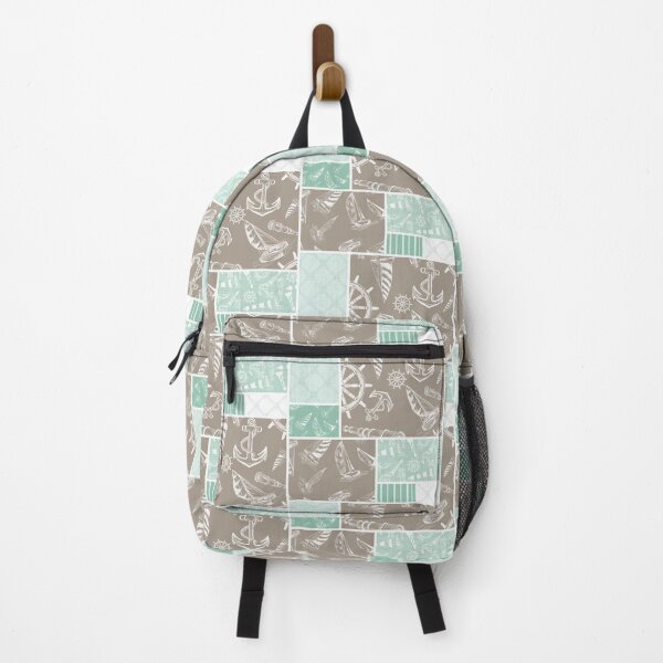 Item preview, Seafoam and Driftwood Quilt Design Nautical Charcoal Sketches Collection- Features Netting, Stripes, Nautical Items, and Lighthouse Designs designed and sold by PD-Coastal.