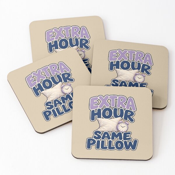 Item preview, Extra Hour Same Pillow — Funny Fall Back Sleep Design designed and sold by VioVibe.