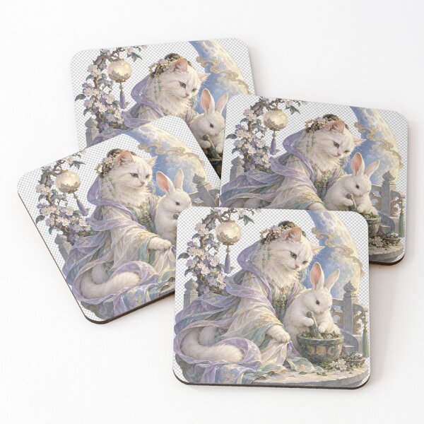 Item preview, Chang'e and the Jade Rabbit on the Moon designed and sold by Ocelot-T.