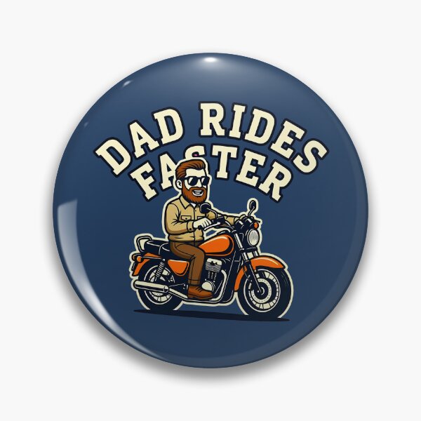 Item preview, Dad Rides Faster Bearded Biker Dad designed and sold by LV-creator.